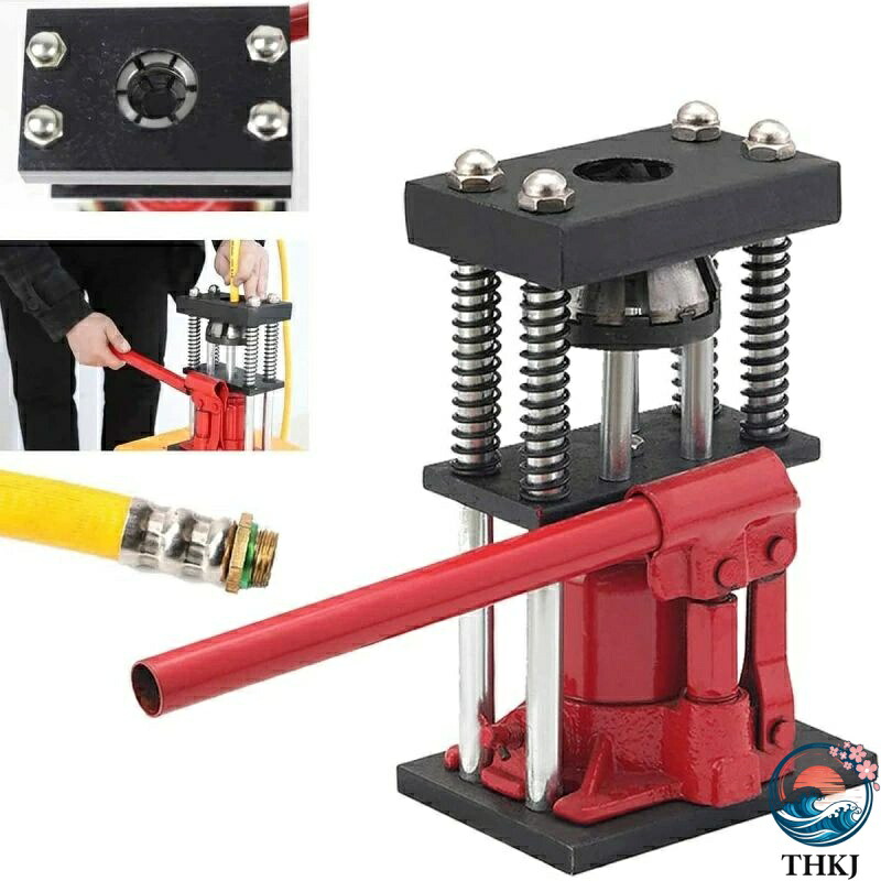 【全品2点で5%OFF】手動油圧パイプ圧着機 手動プレス6角/8角圧着 加締め機 手動油圧パイプ油圧式圧着工具 手動圧管機 口径8mm～20mm対応 圧力パイプ圧着装置農業用 スプレーポンプ高圧ホース油圧ツール 使いやすい圧着機 8歯 11,607円