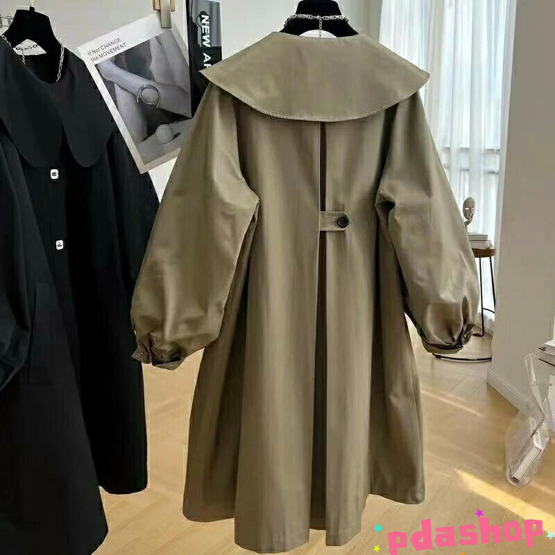 【全品2点で5%OFF】ロングコート レディース 春 秋冬 スプリングコート 丸襟 ロング コート ロングカーディガン 羽織り 薄手 トレンチ スプリング アウター ジャケッ 4,205円