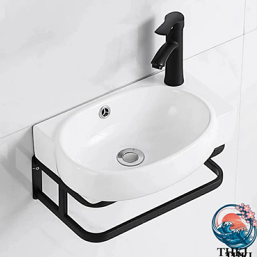 【全品5%ポイント】壁掛け手洗い器陶器製簡易洗面台 ガーデンキッチン小型簡易シンク設置簡単｜PDA shop 14,554円