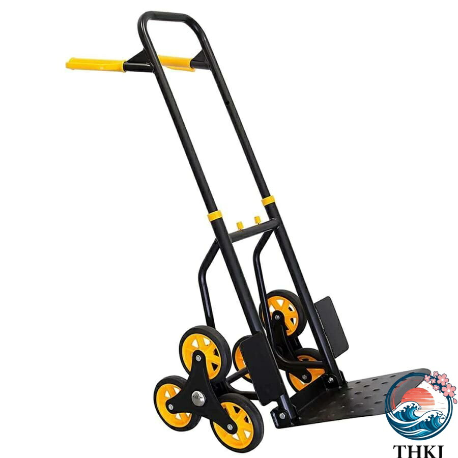 【全品5%ポイント】3 輪アルミ製階段台車 折りたたみ式 軽量運搬カート 荷物運搬便利用具|PDA shop