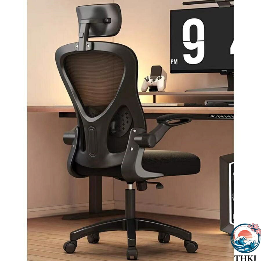 【全品5%ポイント】オフィスチェア メッシュチェア テレワーク 疲れない デスクチェア 跳ね上げ式アームレスト 通気性 人間工学椅子 S 字構造 高反発座面 事務椅子｜PDA shop