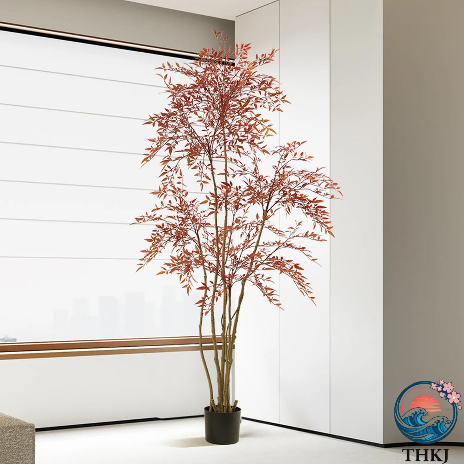 【全品5%ポイント】大型 葉っぱ 人工観葉植物 竹 ナンテン フェイク グリーン インテリア グリーン 人工観葉樹 フェイク観葉植物 常緑樹 和室 洋室 オフィス 窓まわり 常緑樹 リアル レッド 造花 枯れない 水やり不要 幸運の木 ホームガーデン 120/160/180cm プレゼント ギフ|PDA shop