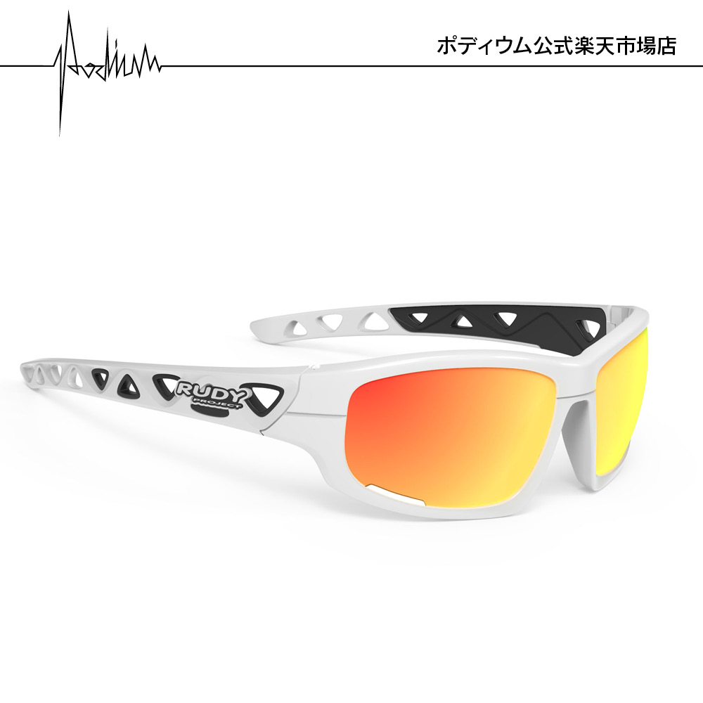 【百貨店SALE 50%オフ】【堅苦しさバス発着場】ルディプロジェクト エアグリップ 白いこと枠組み マルチレーザーオレンジレンズ 黒眼鏡 サイクリング 銀輪 イタリア製