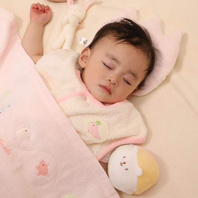楽天市場 ネコポス対応 ピースベビーグース ふわサラチューリップまくら 赤ちゃん ベビー 枕 日本製 ピンク ブルー タオル 綿100 出産祝い 白金babygooseのpeace店上質ガーゼ