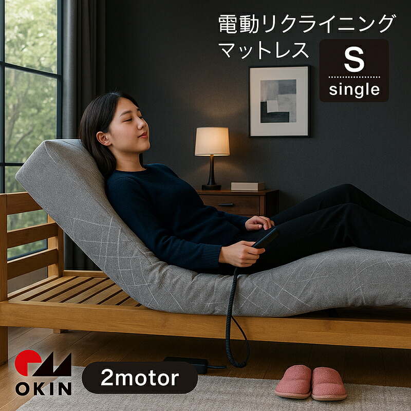 ジーメンスションマットレス 電動リクライニング マットレス シングル大きさ シングル 白木春月 布切れ 布 OKIN製原動機 電動 マットレス 電動寝台 奥ふかさ20珊 御前上等感 分かりやすい 今めかしい 敬老の日 今めかしい 分かりやすい 今めかしい 今めかしい