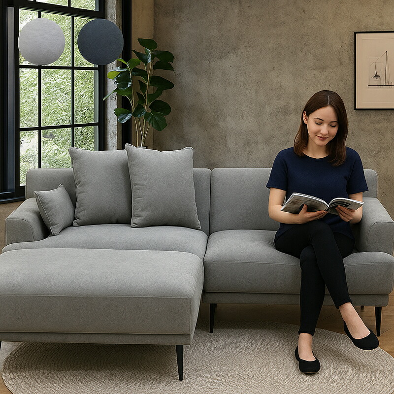 楽天市場】コーナー カウチソファ 3人掛けソファ ソファ コーナー