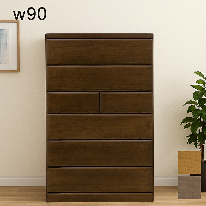 ワイドチェスト タンス 6引出 2個セット]チェスト 6段 収納ボックス タンス ウッドトップチェスト HG