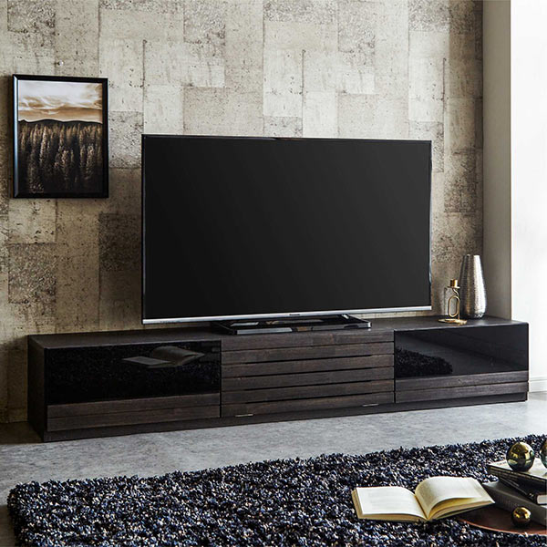 最新情報 楽天市場 和モダン テレビ台 テレビボード ローボード 完成品 幅180cm アカシア材 浮造り仕上げ おしゃれ 国産 引き出し フルオープンレール付き 高さ30cm フラップ扉 収納力 Av収納 ルーター デッキ収納 ガラス 日本製 大川家具 和風 天然木 人気 送料無料