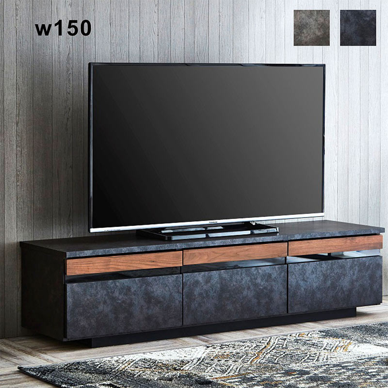 北欧 大川家具 テレビボード ローボード 150 北欧 大理石調 おしゃれ テレビ台 テレビボード グレー ツートン 引き出し 収納 フルオープンレール AV収納 TV台 TVボード 日本製 国産 スタイリシュ モダン 北欧スタイル 木製 リビング収納 完成品 送料無料｜家具通販 ぴぃーす