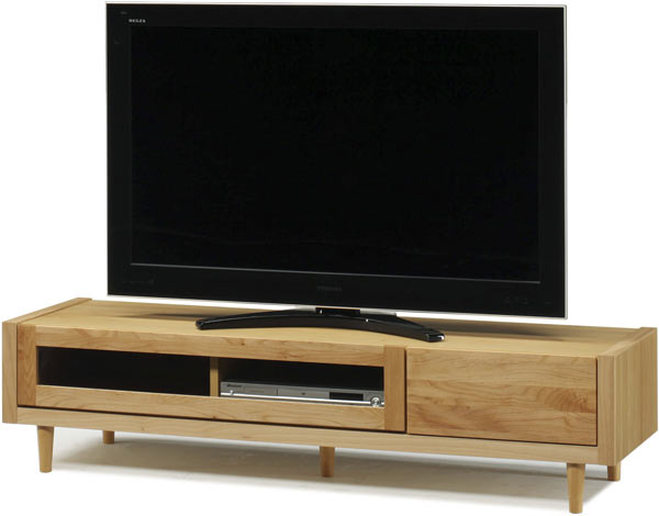 テレビ台 ローボード 幅153 ナチュラル おしゃれ 脚付き 北欧 木製 収納家具 完成品 送料無料｜家具通販 ぴぃーす