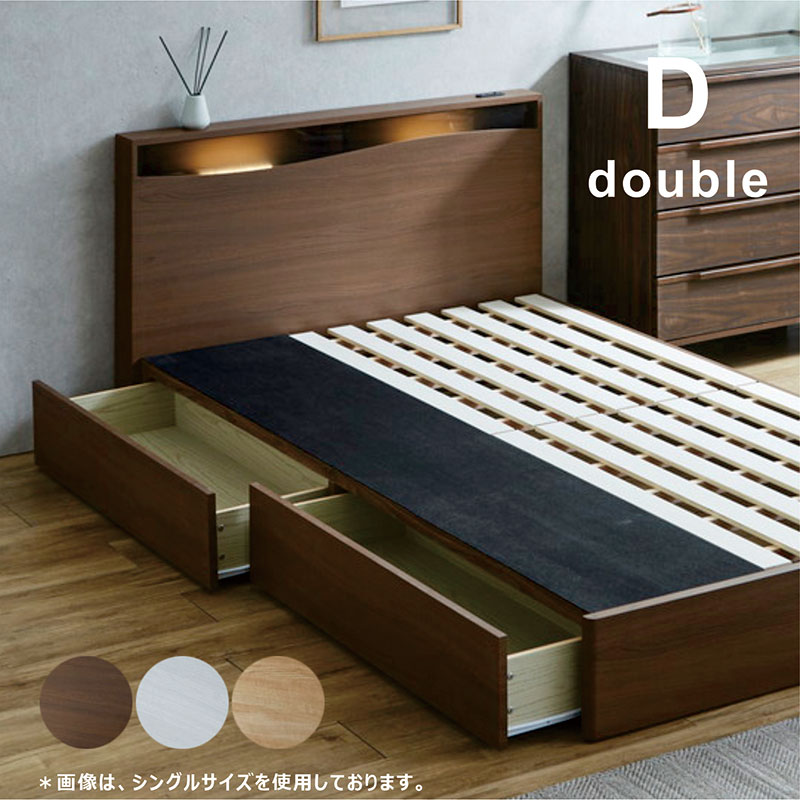 新品　ダブル　桐　すのこベッド 送料無料　シンプル 楽天市場】【2日間限定！P3倍】 ダブルベッド ベッド ダブル フレーム