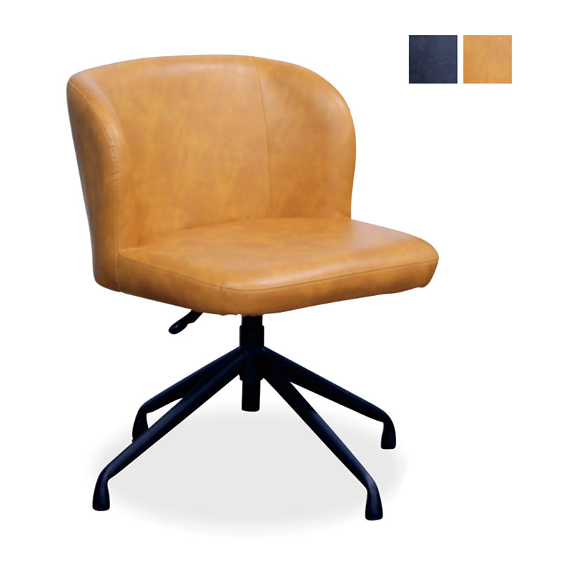 楽天市場】オフィスチェア キャスターなし 回転椅子 学習椅子 合成皮革