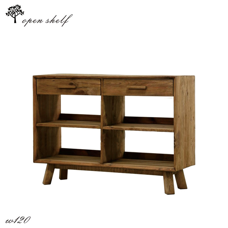 楽天市場】キャビネット シェルフ サイドボード 古材 無垢 おしゃれ