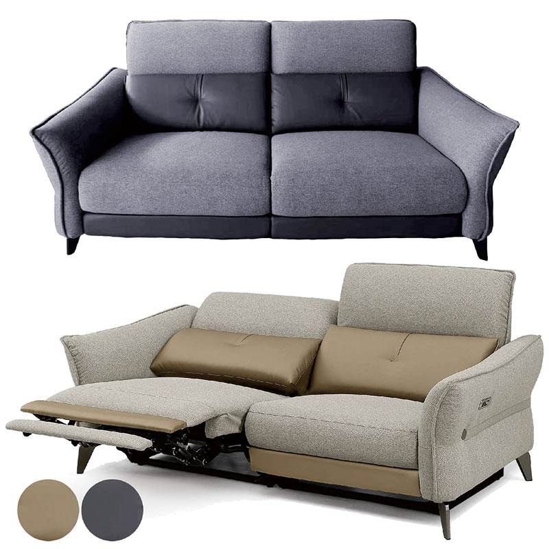 楽天市場】電動リクライニングソファ 3人掛け 電動ソファー