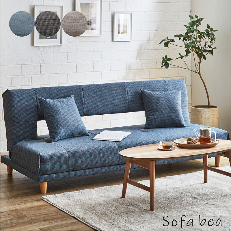 楽天市場】ソファーベッド リクライニング 3人掛けソファ 幅192cm