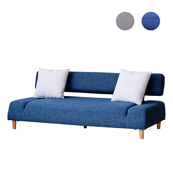 楽天市場】ソファーベッド 折りたたみ 3人掛け 2人掛け 青 ブルー