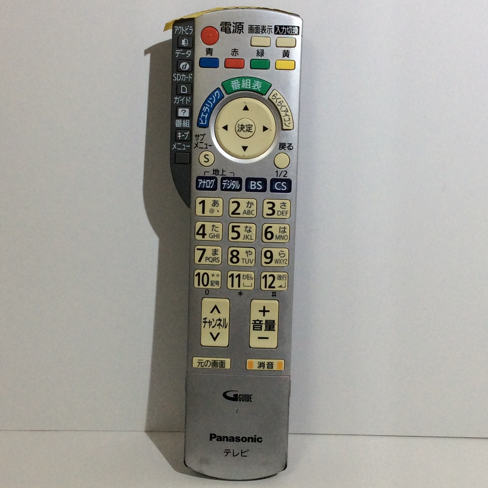 楽天市場】【中古】Panasonic ブルーレイディスクレコーダー用リモコン