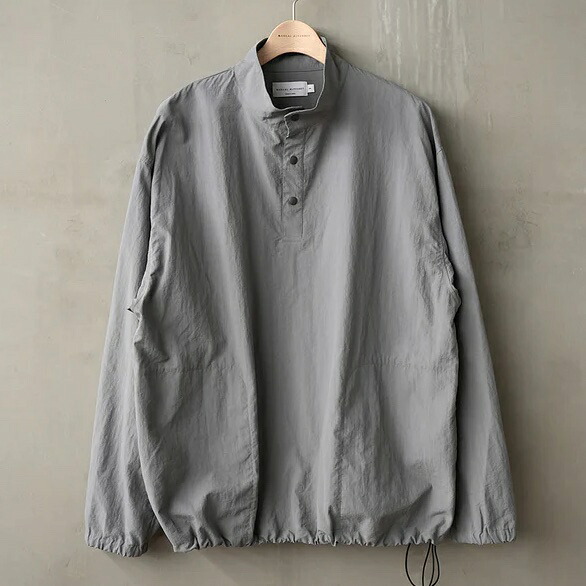 Manual Alphabet マニュアル アルファベット LIGHT SHELL SNAP TEE プルオーバー シャツ メンズ レディース