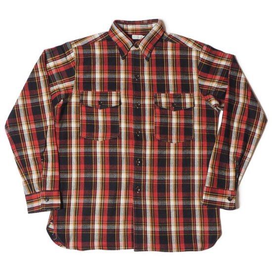 WAREHOUSE & CO. ウエアハウス Lot 3022 FLANNEL SHIRTS WITH CHINSTRAP G柄 ONE WASH トップス シャツ