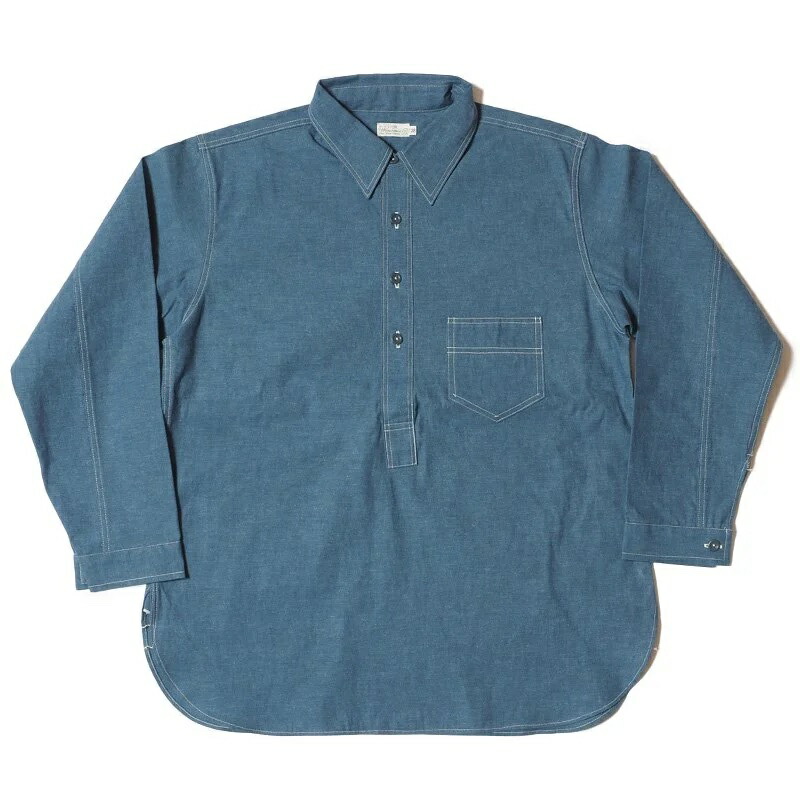 【未使用】ウエアハウス　シャンブレーシャツ WAREHOUSE ウエアハウス 長袖|セルヴィッチシャンブレー