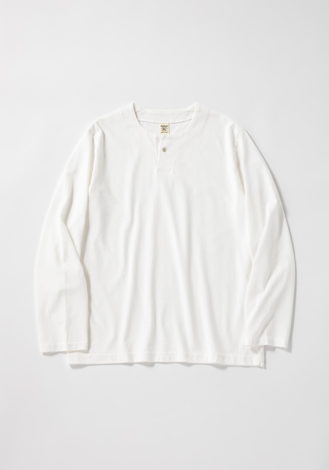 【 再入荷 】Jackman 万力マンHenleyneck L/S T-Shirtトップス カットソーメンズ レディース