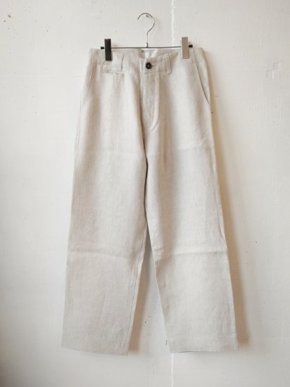 Honnete オネット LINEN CHINO TROUSERS HEAVY WEIGHT IRISH LINEN レディース パンツ