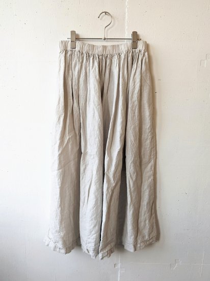 Honnete オネット GATHER SKIRT OVERDYED IRISH LINEN スカート