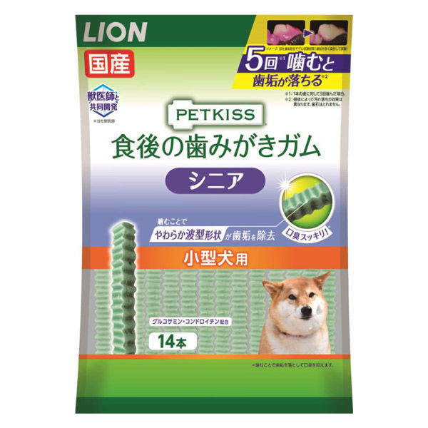 最大67%OFFクーポン 本 ペットキッス 食後の歯みがきガム シニア 小型犬用