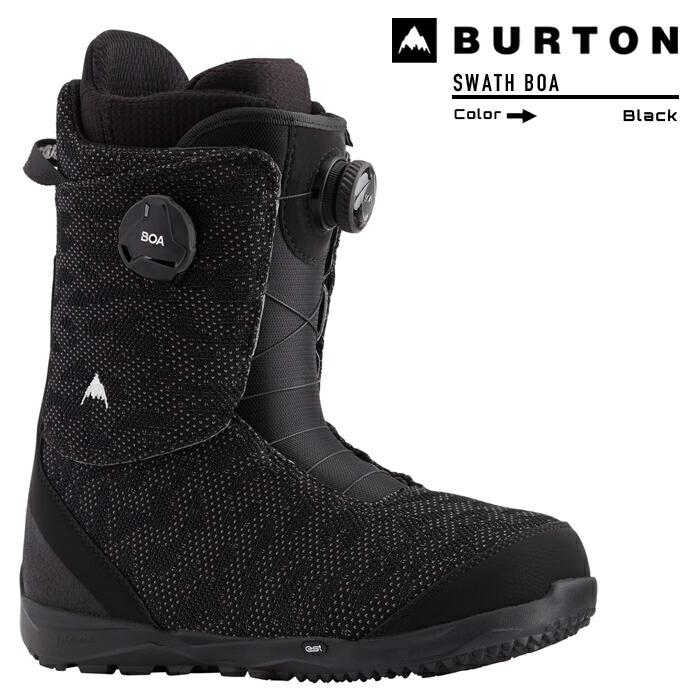 2022-23 BURTON SWATH 予約商品 ボア BLACK ブーツ ブラック BOA スワス BOOTS 2023 バートン 日本