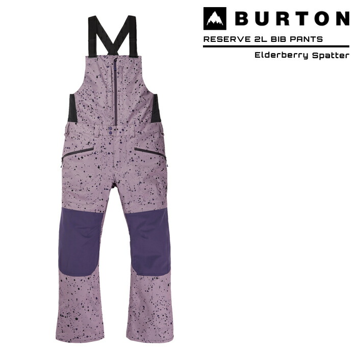 高額売筋 2022-23 BURTON RESERVE 2L BIB PANTS Elderberry Spatter バートン リザーブ 2レイヤー  ビブパンツ スノーボード ウエアー 2023 日本正規品 予約商品 fucoa.cl