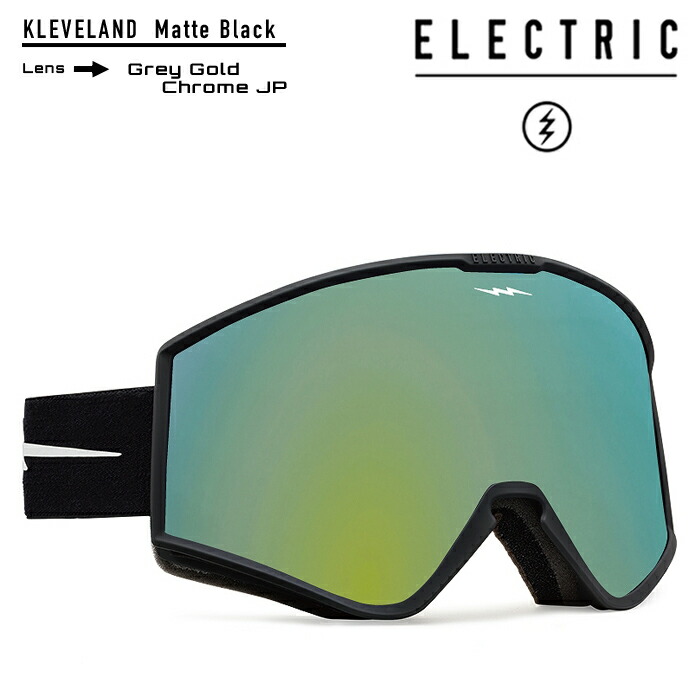 人気新品入荷 2022-23 ELECTRIC KLEVELAND Matte Black Grey Gold Chrome Jp GOGGLES ゴーグル  スキー スノーボード エレクトリック 2023 日本正規品 予約商品 qdtek.vn