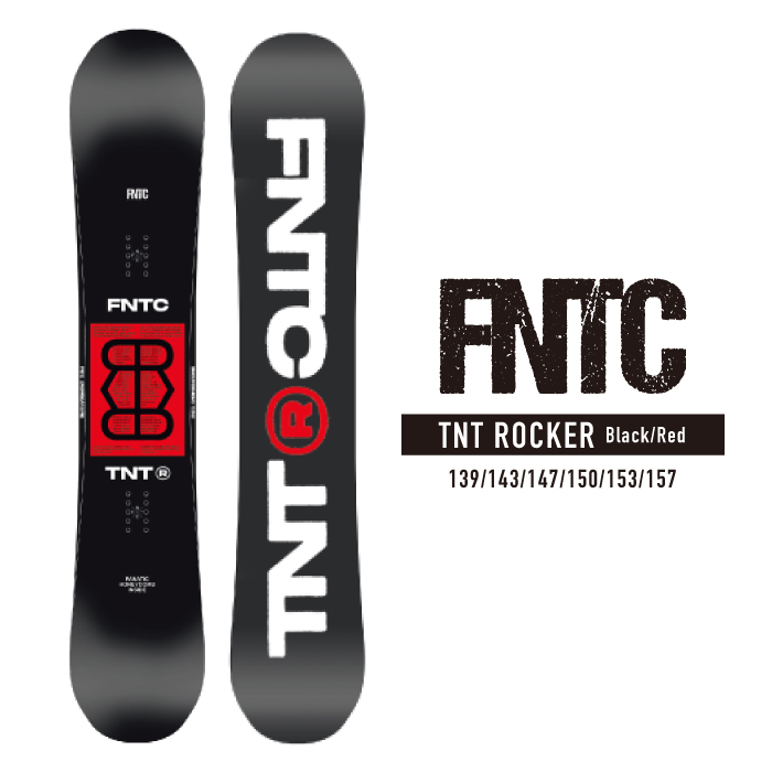 正規代理店 2022-23 FNTC TNT ROCKER Black Red スノーボード 板 エフ