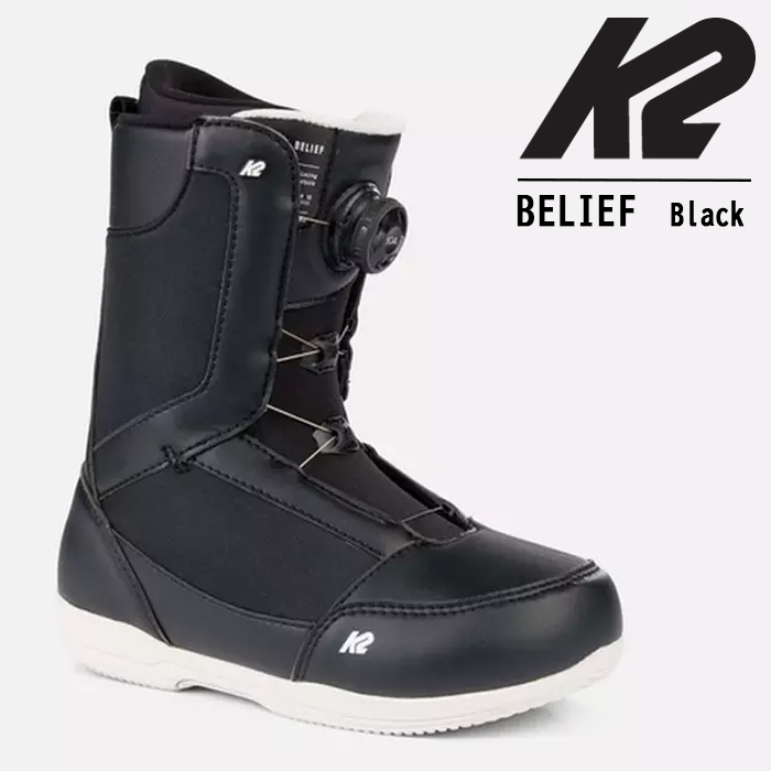 最高級のスーパー 2022-23 K2 BELIEF Black SNOWBOARD BOOTS ケーツー