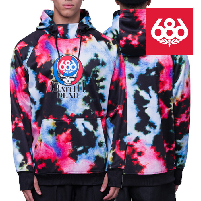 楽天市場】2023-24 686 MEN'S WATERPROOF HOODY Grateful Dead Black
