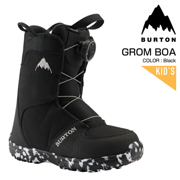 Burton ミニグロム スノーボードブーツ 子ども用 黒 楽天市場】2023-24 BURTON MINI GROM Black バートン ミニ