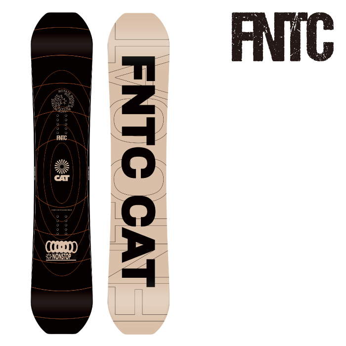 2023-24 FNTC CAT Black エフエヌティシー キャット ダブルキャンバー メンズ スノーボード 板 Snowboards 2024 日本正規品画像