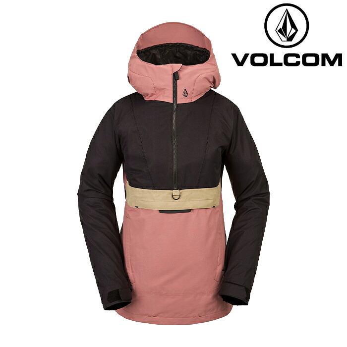 2023-24 VOLCOM ASHFIELD PULLOVER EPK-Earth Pink ボルコム ウェア ジャケット プルオーバー レディース ウィメンズ スノーボード スキー 2024 日本正規品