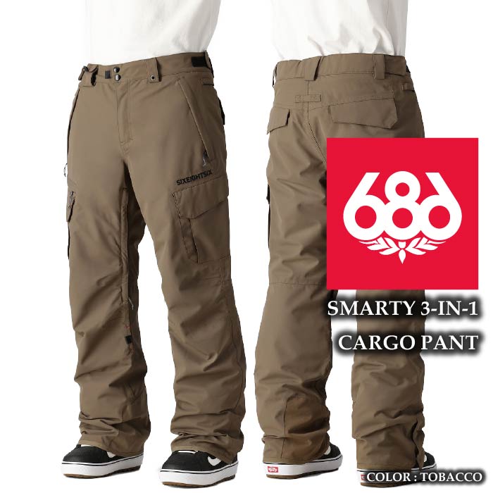 楽天市場】2024-25 686 SMARTY 3-IN-1 CARGO BIB Black シックスエイト