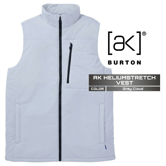 【美品】Burton [ak] ヘリウム ストレッチ インサレーテッド ベスト メンズ Burton [ak] ヘリウム ストレッチ インサレーテッド