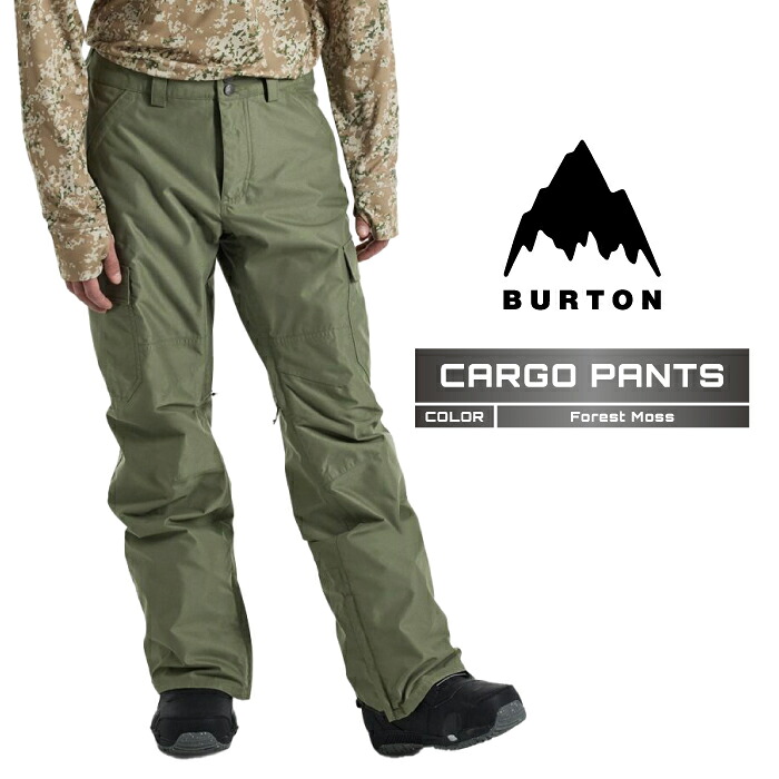 2024-25 BURTON Men's CARGO PANTS Forest Moss バートン スノーボード ウェア パンツ メンズ 24-25 2025 日本正規品|Woven