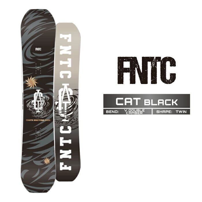 2024-25 FNTC CAT Black エフエヌティーシー シーエーティー スノーボード 板 メンズ レディース 24-25 2025 日本正規品画像