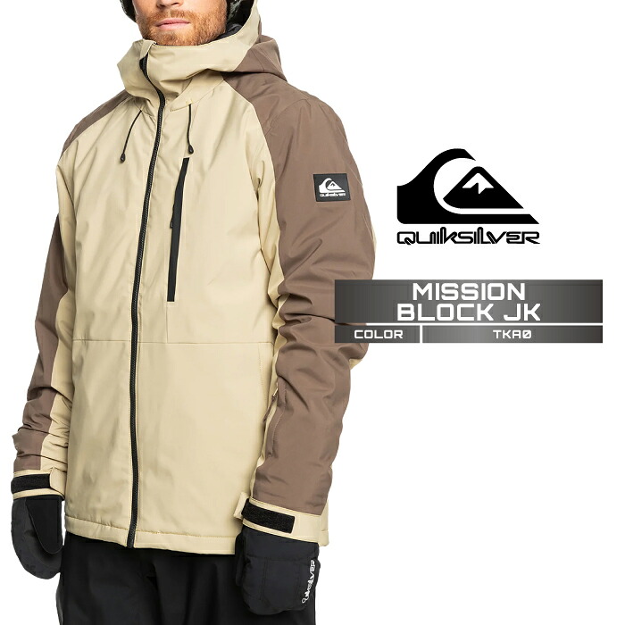 2024-25 QUIKSILVER MISSION BLOCK JK TKA0 クイックシルバー スノーボード ウェア ジャケット メンズ レディース 24-25 日本正規品｜Woven 19,140円