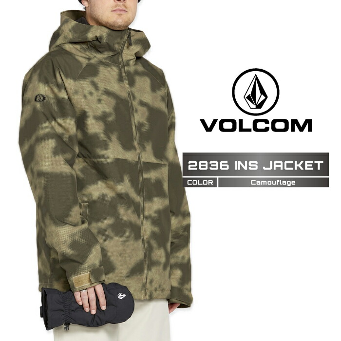 2024-25 VOLCOM 2836 INS JACKET Camouflage ボルコム スノーボード ウェアー ジャケット メンズ 24-25 2025 日本正規品
