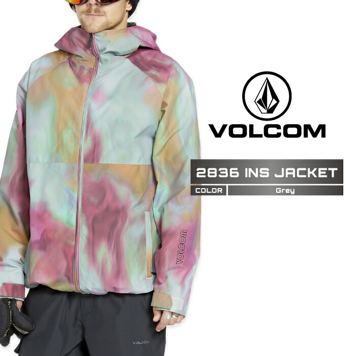 2024-25 VOLCOM 2836 INS JACKET Grey ボルコム スノーボード ウェアー ジャケット メンズ 24-25 2025 日本正規品