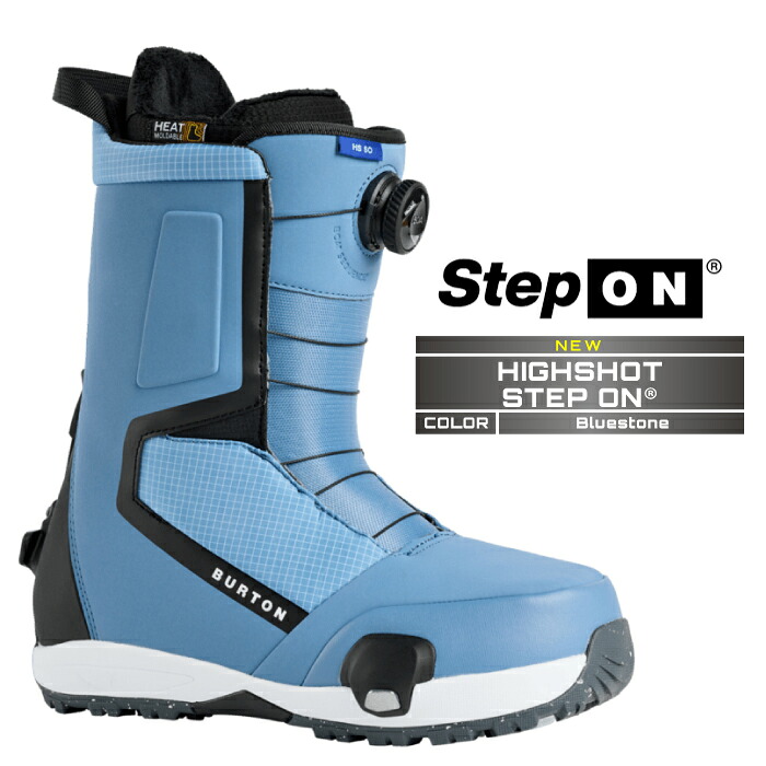 2025-26 BURTON MEN'S HIGHSHOT STEP ON WIDE Blue Stone バートン ハイショット ステップオン スノーボード ブーツ メンズ 日本正規品 25-26