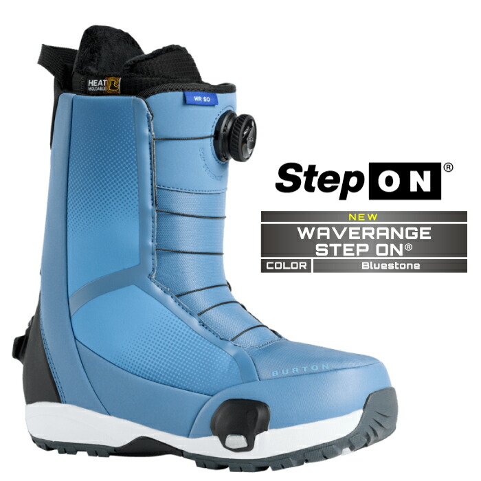 2025-26 BURTON MEN'S WAVERANGE STEP ON WIDE Blue Stone バートン ウェーブレンジ ステップオン スノーボード ブーツ メンズ 日本正規品 25-26