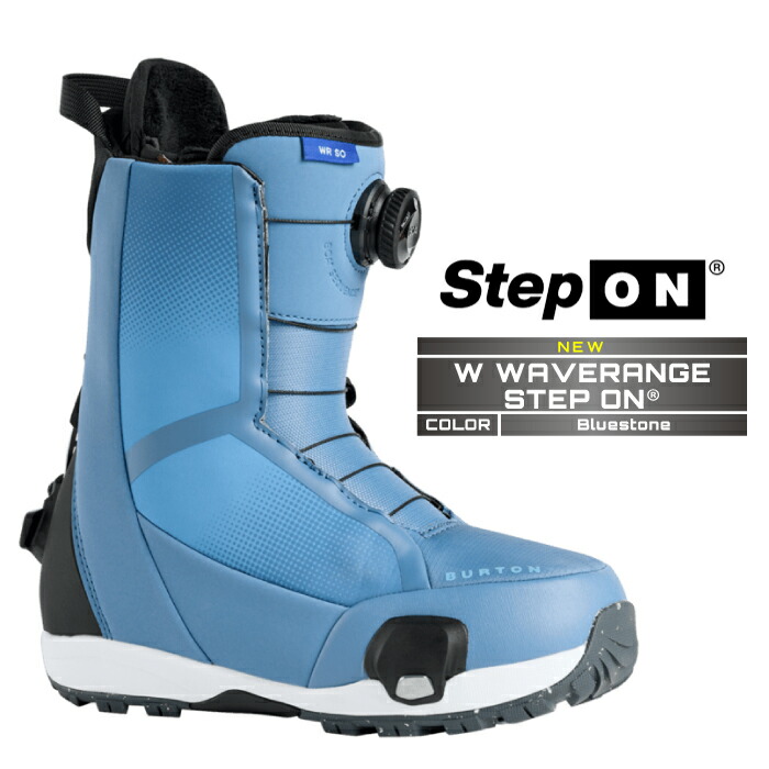 2025-26 BURTON WOMEN'S WAVERANGE STEP ON WIDE Blue Stone バートン ウェーブレンジ ステップオン スノーボード ブーツ レディース 日本正規品 25-26