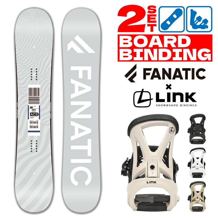 スノーボード ビンディング 2点セット 2025-26 FANATIC ACE Grey - GRD-2 ファナティック エース メンズ レディース 25-26 日本正規品｜Woven