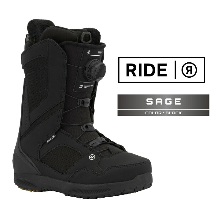 2025-26 RIDE SAGE Black ライド セージ スノーボード ブーツ レディース 25-26 日本正規品｜Woven