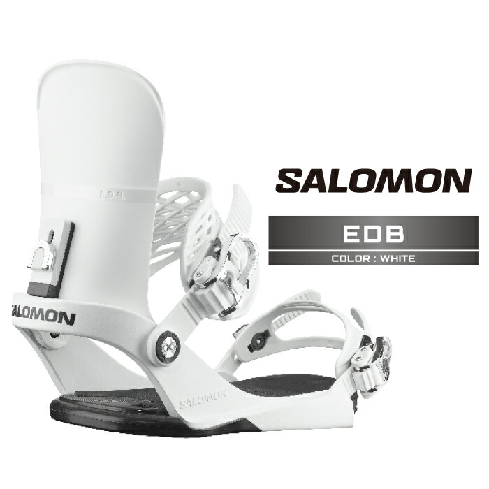 2025-26 SALOMON EDB White サロモン イーディービー スノーボード ビンディング バインディング メンズ レディース 25-26 日本正規品